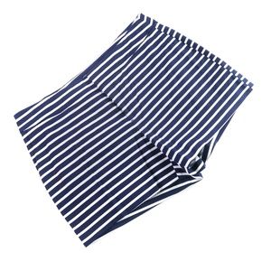 MAISON JULES Women's Shorts 12 Blue White Striped
